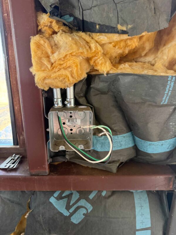 Unfinished electrical Cortez home inspector